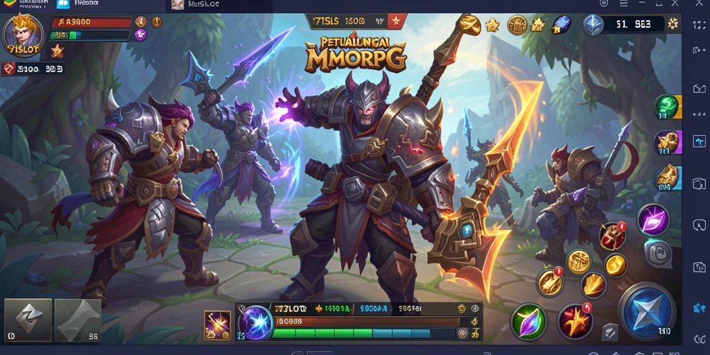Screenshot gameplay 171SLOT menampilkan aksi seru dalam pertempuran.