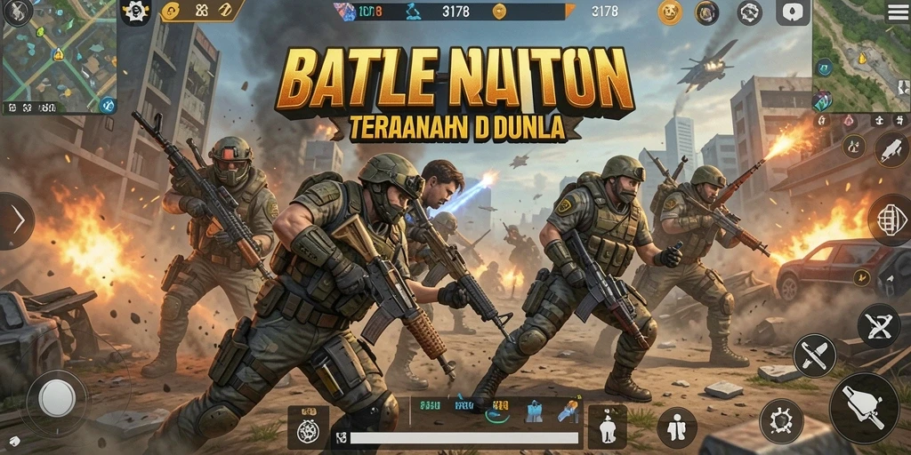 Tangkapan layar menampilkan pertempuran seru di <strong>3178</strong> dengan grafis memukau.