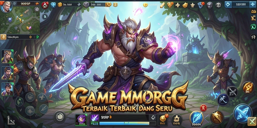 Screenshot utama 99RP menampilkan karakter dalam pertarungan epik.