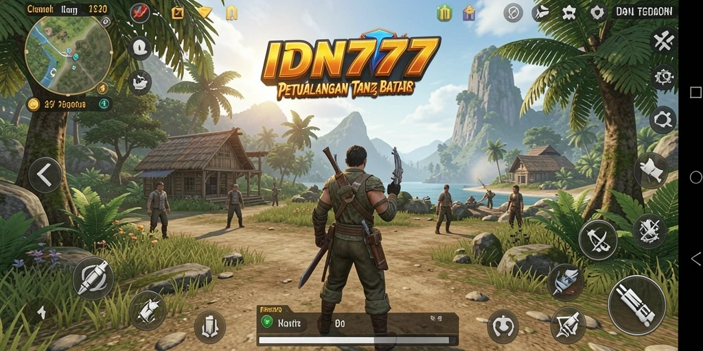 Screenshot menampilkan petualangan seru dalam dunia terbuka IDN777.