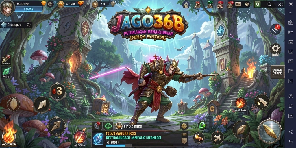 Tampilan gameplay RPG yang seru dan mendebarkan di JAGO368.