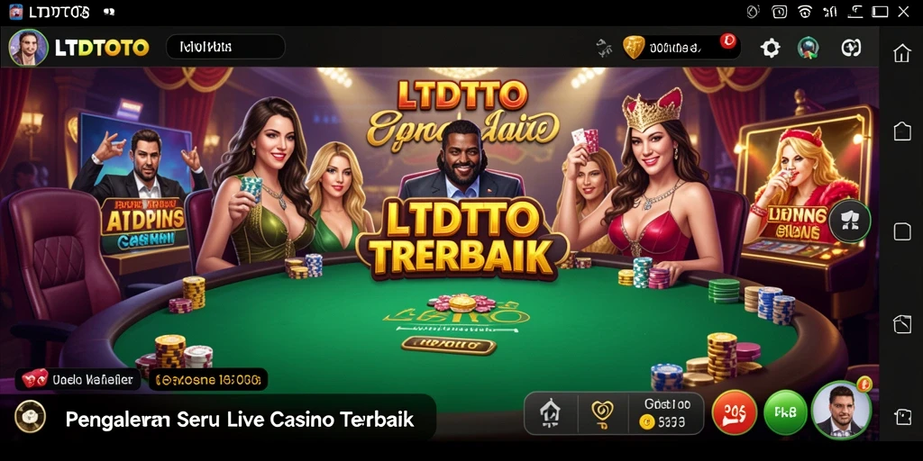 Tampilan gameplay Live Casino LTDTOTO yang menarik dengan dealer profesional.