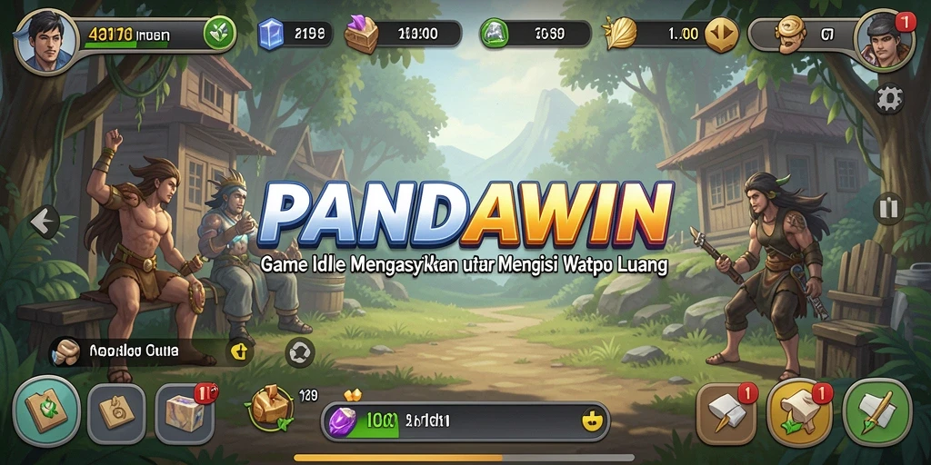 Tampilan gameplay menarik dan penuh warna di PANDAWIN.