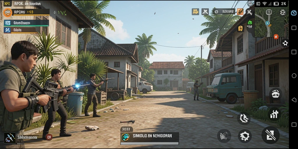 Screenshot gameplay RPOK menampilkan aktivitas simulasi kehidupan yang seru.