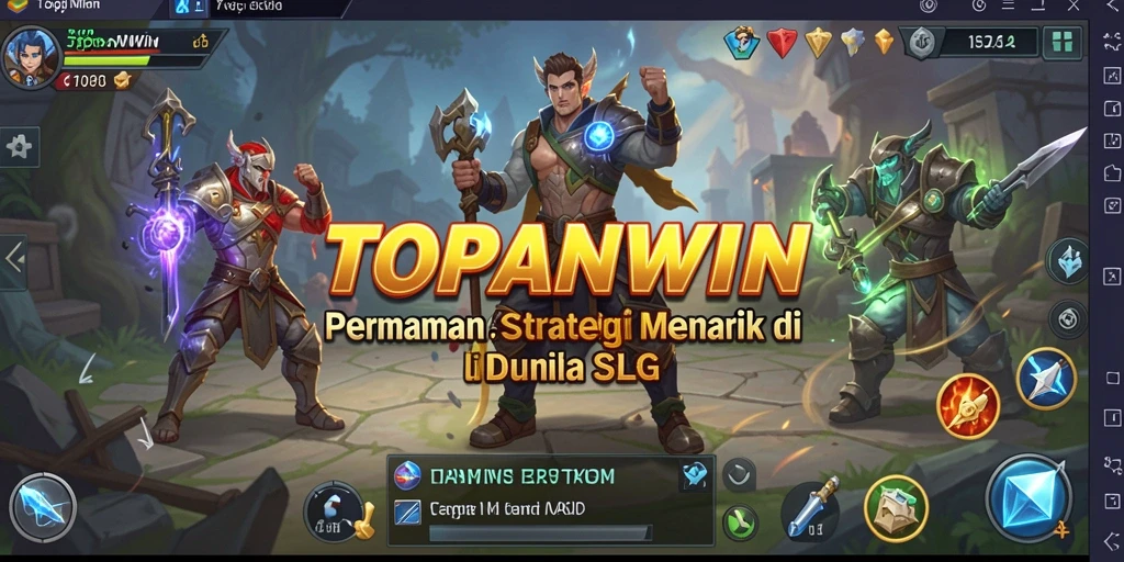 Screenshot gameplay <strong>TOPANWIN</strong> menunjukkan pertarungan strategis yang mendebarkan.