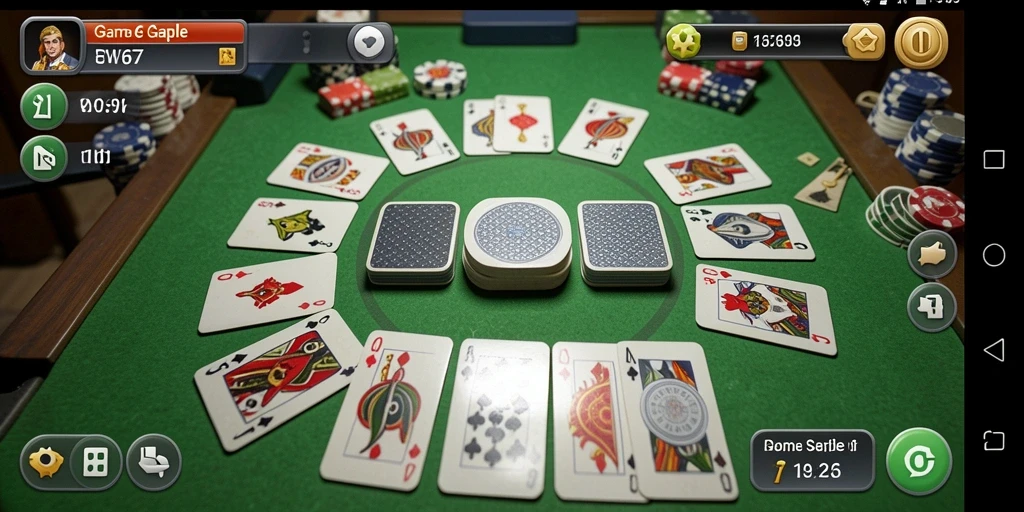 Tampilan gameplay Gaple yang seru dan interaktif.