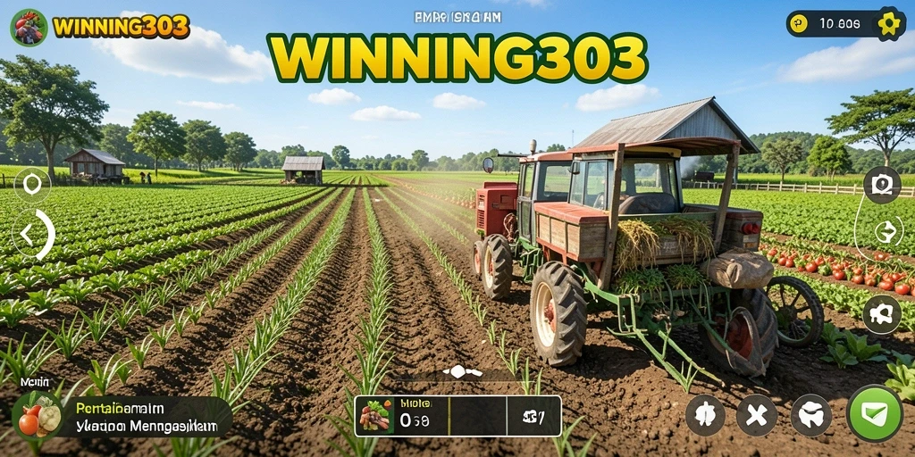Gameplay WINNING303 yang menarik dengan aktivitas pertanian.